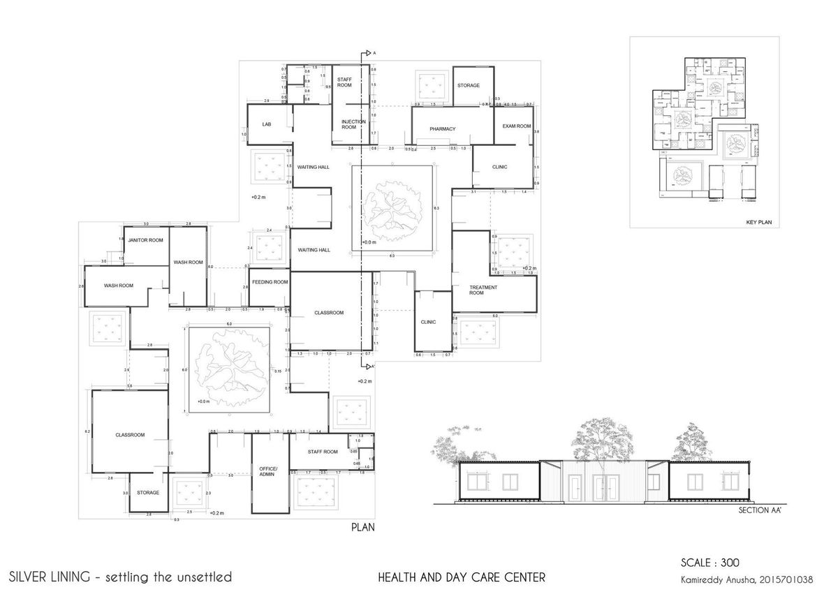 Health and day care center floor plan