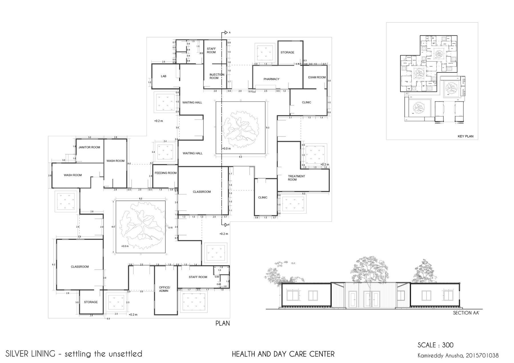 Health and day care center floor plan